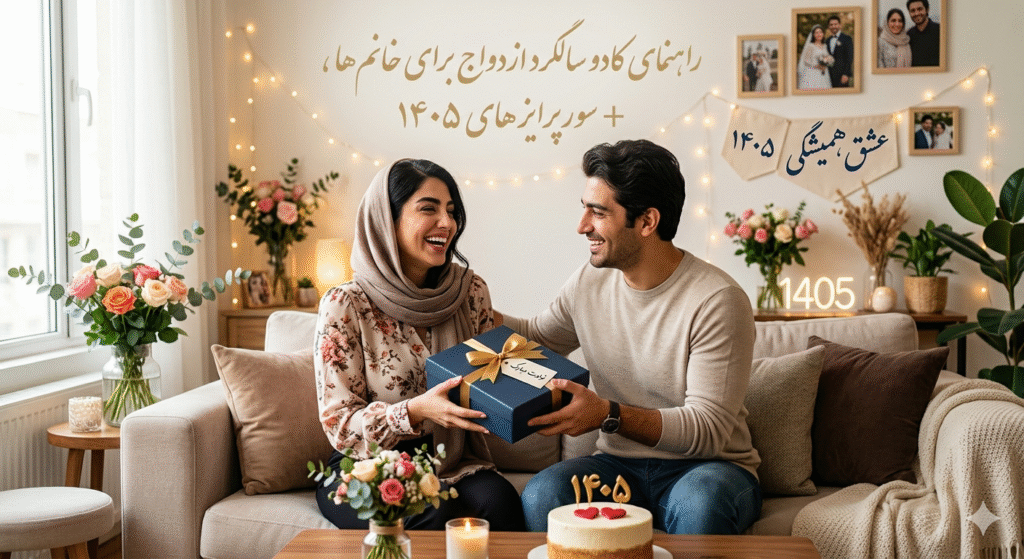 راهنمای کادو سالگرد ازدواج برای خانم‌ها + سورپرایزهای ۱۴۰۵
